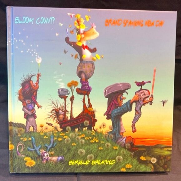 SIGNED by Berkeley Breathed "Bloom County BRAND SPANKING NEW DAY Hard Back Cover